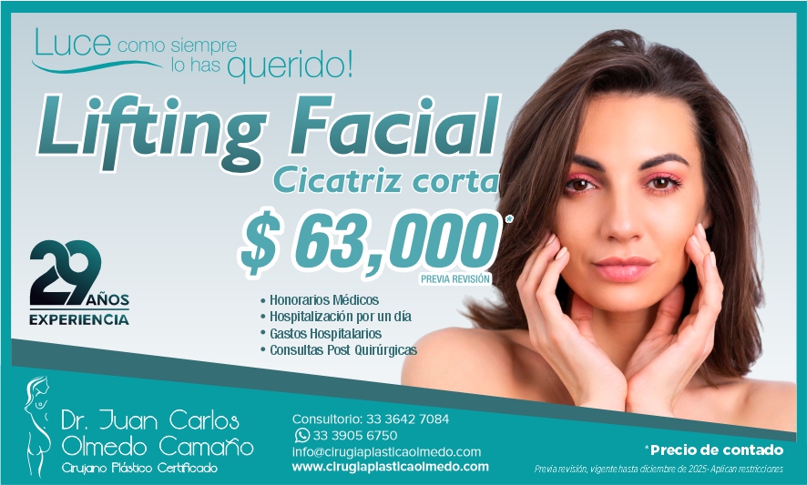 Precio Lifting Facial Cirugia Corta