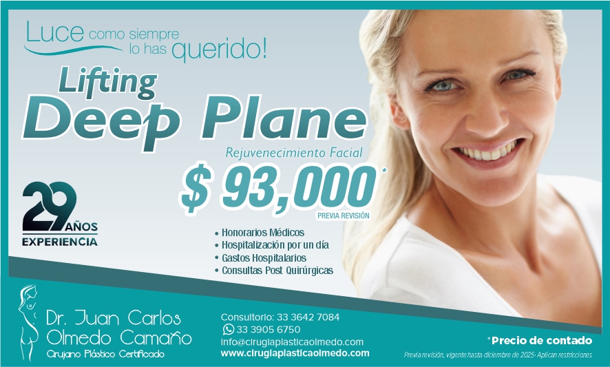 Precio Lifting Facial Deep Plane